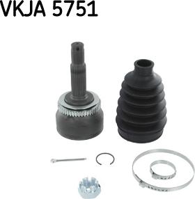 SKF VKJA 5751 - Шарнирный комплект, ШРУС, приводной вал autosila-amz.com