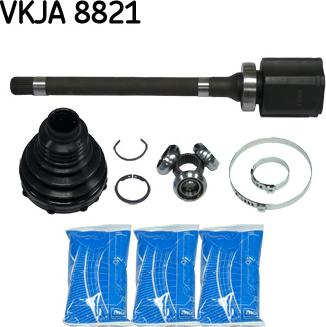 SKF VKJA 8821 - Шарнирный комплект, ШРУС, приводной вал autosila-amz.com