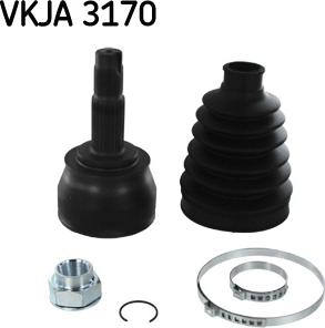 SKF VKJA 3170 - Шарнирный комплект, ШРУС, приводной вал autosila-amz.com