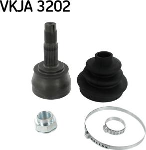 SKF VKJA 3202 - Шарнирный комплект, ШРУС, приводной вал autosila-amz.com