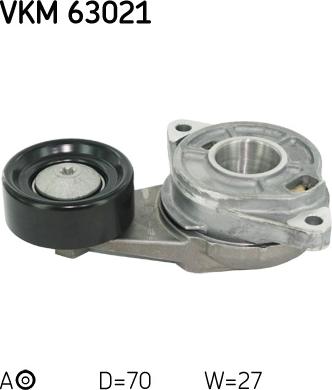 SKF VKM 63021 - Ролик, поликлиновый ремень autosila-amz.com