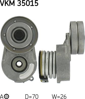 SKF VKM 35015 - Ролик, поликлиновый ремень autosila-amz.com