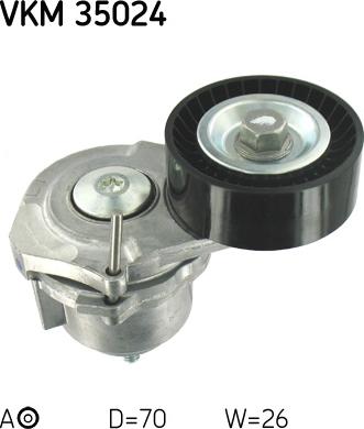 SKF VKM 35024 - Ролик, поликлиновый ремень autosila-amz.com