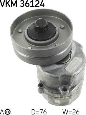 SKF VKM 36124 - Ролик, поликлиновый ремень autosila-amz.com