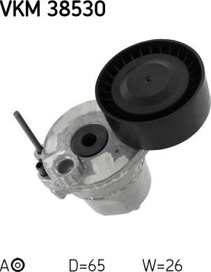 SKF VKM 38530 - Ролик, поликлиновый ремень autosila-amz.com