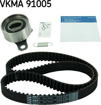 SKF VKMA 91005 - Комплект ремня ГРМ: ремень ГРМ, ролик-натяжитель, пружина autosila-amz.com