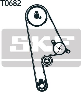 SKF VKMA 93616 - Комплект ремня autosila-amz.com
