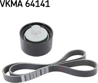 SKF VKMA 64141 - Поликлиновый ременный комплект autosila-amz.com