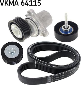 SKF VKMA 64115 - Поликлиновый ременный комплект autosila-amz.com