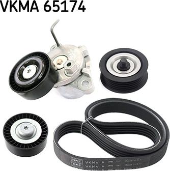 SKF VKMA 65174 - Поликлиновый ременный комплект autosila-amz.com