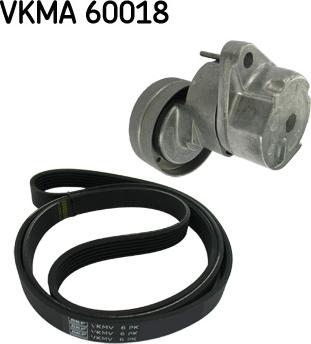 SKF VKMA 60018 - Поликлиновый ременный комплект autosila-amz.com