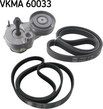 SKF VKMA 60033 - Поликлиновый ременный комплект autosila-amz.com