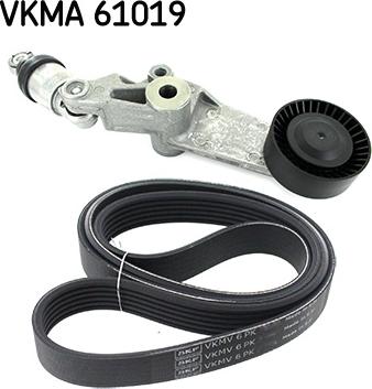 SKF VKMA 61019 - Поликлиновый ременный комплект autosila-amz.com