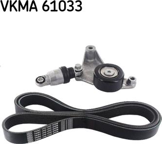 SKF VKMA 61033 - Поликлиновый ременный комплект autosila-amz.com