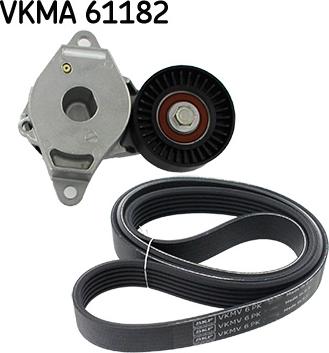 SKF VKMA 61182 - Поликлиновый ременный комплект autosila-amz.com