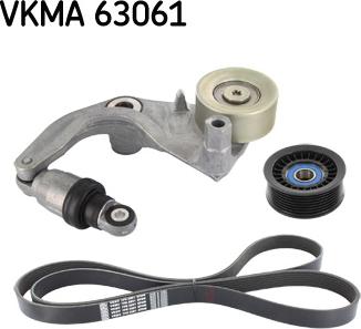 SKF VKMA 63061 - Поликлиновый ременный комплект autosila-amz.com