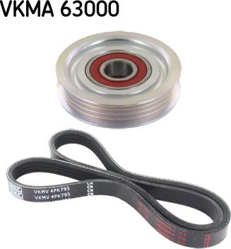 SKF VKMA 63000 - Поликлиновый ременный комплект autosila-amz.com