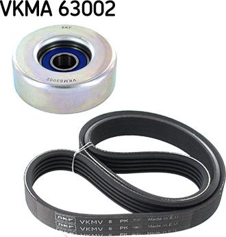 SKF VKMA 63002 - Поликлиновый ременный комплект autosila-amz.com