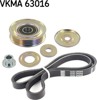 SKF VKMA 63016 - Поликлиновый ременный комплект autosila-amz.com