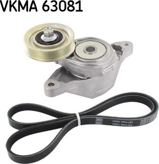 SKF VKMA 63081 - Поликлиновый ременный комплект autosila-amz.com