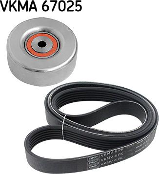 SKF VKMA 67025 - Поликлиновый ременный комплект autosila-amz.com