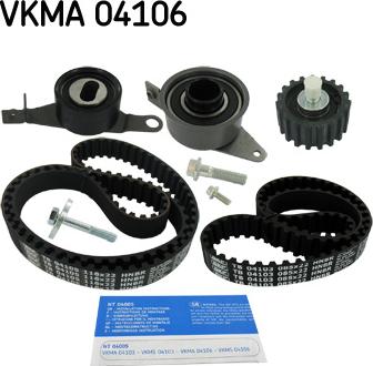 SKF VKMA 04106 - Комплект зубчатого ремня ГРМ autosila-amz.com