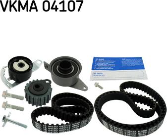 SKF VKMA 04107 - Ремень ГРМ зубчатый с роликами, комплект autosila-amz.com