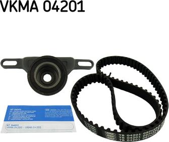 SKF VKMA 04201 - рем.к-кт ГРМ!\ Ford Escort/Fiesta/Sierra 1.4/1.6 83-92 autosila-amz.com