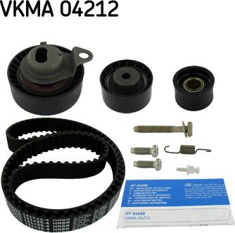 SKF VKMA 04212 - Ремень ГРМ зубчатый с роликами, комплект, шт autosila-amz.com