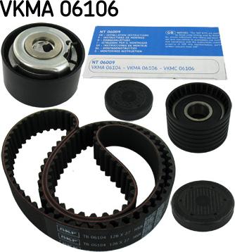 SKF VKMA 06106 - Комплект зубчатого ремня ГРМ autosila-amz.com