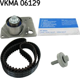 SKF VKMA 06129 - Комплект ремня autosila-amz.com