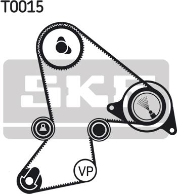 SKF VKMA 06213 - VKMA06213_рем.к-кт ГРМ!\ Renault Espace/R21/R25/Master/Trafic 2.1D/TD 80-98 autosila-amz.com