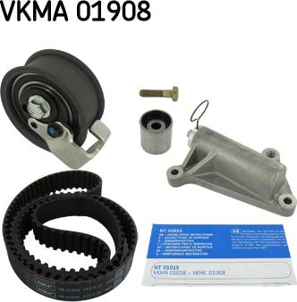 SKF VKMA 01908 - ролики натяжные грм в комплекте с зубчатым приводн autosila-amz.com