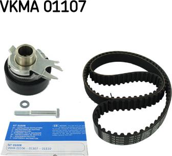 SKF VKMA 01107 - Комплект зубчатого ремня ГРМ autosila-amz.com