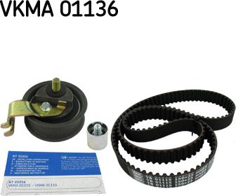 SKF VKMA 01136 - Комплект зубчатого ремня ГРМ autosila-amz.com