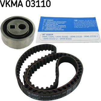 SKF VKMA 03110 - Комплект зубчатого ремня ГРМ autosila-amz.com