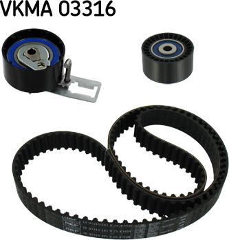 SKF VKMA 03316 - Комплект зубчатого ремня ГРМ autosila-amz.com