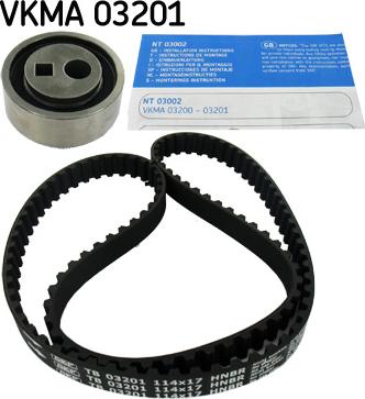 SKF VKMA 03201 - Комплект зубчатого ремня ГРМ autosila-amz.com