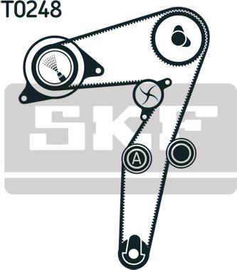 SKF VKMA 02193 - Ремкомплект ГРМ Opel AstraCascadaInsigniaComboZafira 2.0CDTi 08> autosila-amz.com