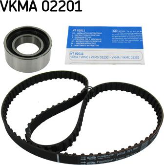 SKF VKMA 02201 - Комплект зубчатого ремня ГРМ autosila-amz.com