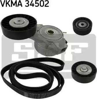 SKF VKMA 34502 - Поликлиновый ременный комплект autosila-amz.com