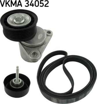 SKF VKMA 34052 - Поликлиновый ременный комплект autosila-amz.com