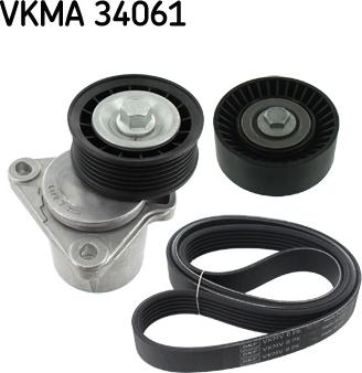 SKF VKMA 34061 - Поликлиновый ременный комплект autosila-amz.com