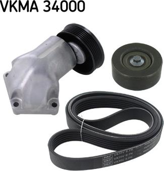SKF VKMA 34000 - Поликлиновый ременный комплект autosila-amz.com