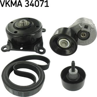SKF VKMA 34071 - Поликлиновый ременный комплект autosila-amz.com