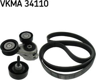 SKF VKMA 34110 - Поликлиновый ременный комплект autosila-amz.com