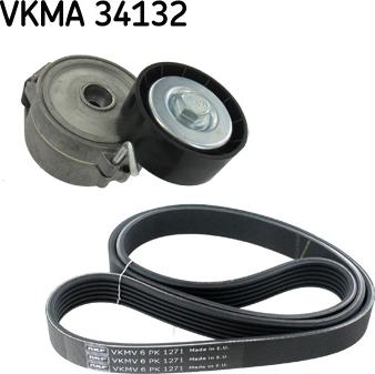 SKF VKMA 34132 - Поликлиновый ременный комплект autosila-amz.com