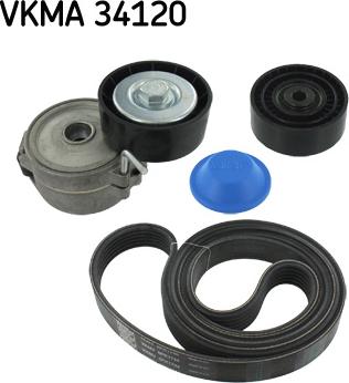 SKF VKMA 34120 - Поликлиновый ременный комплект autosila-amz.com