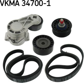 SKF VKMA 34700-1 - Поликлиновый ременный комплект autosila-amz.com