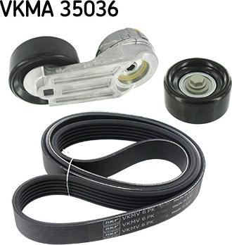 SKF VKMA 35036 - Поликлиновый ременный комплект autosila-amz.com